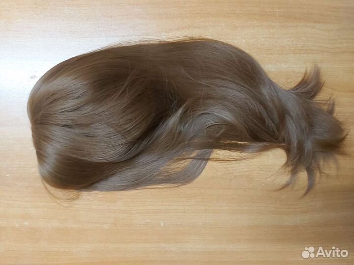 Парик женский с чёлкой натуральный длинна 55см