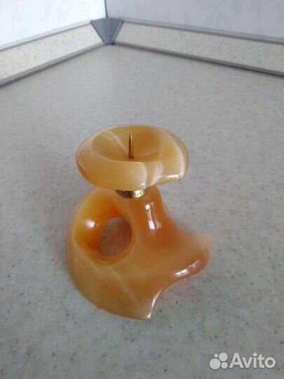 Сувенир Подсвечник из селенита