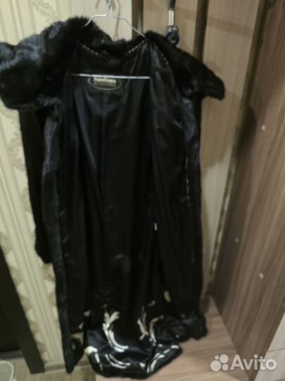 Шуба норковая 48 50 бу черная