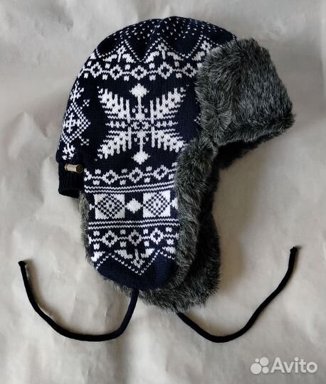 Шапка-ушанка мужская р. 56-58 и шарф