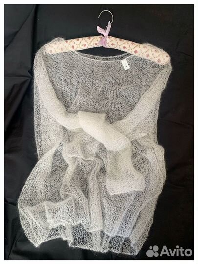 Джемпер паутинка в наличии цвет талая вода