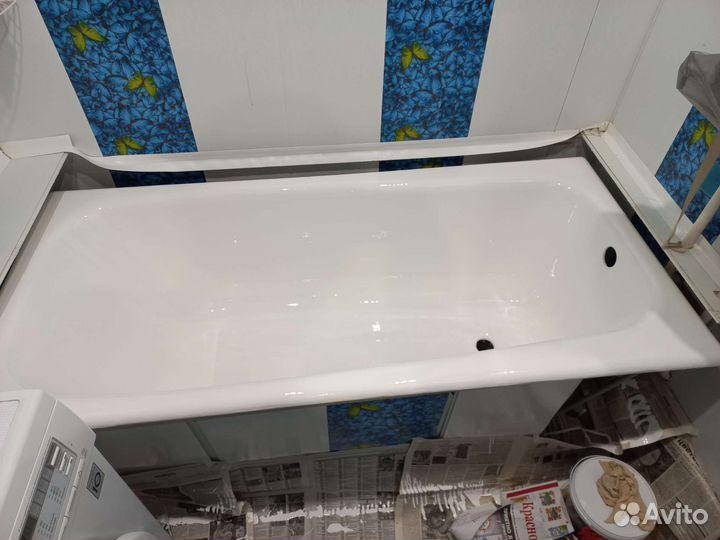 Реставрация ванны. Жидким акрилом