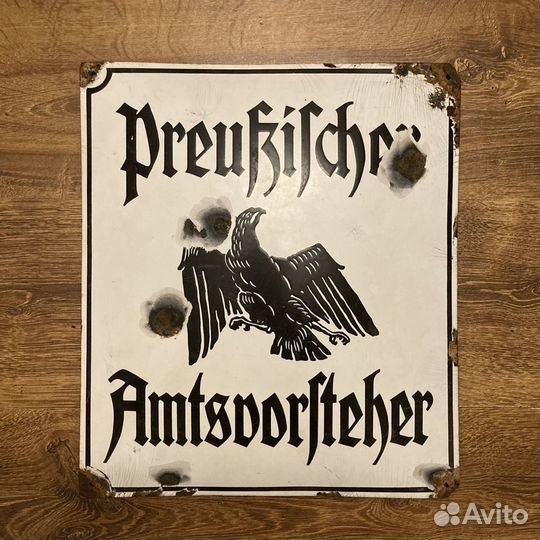 Эмалированная табличка «Прусский глава», Кёнигсбер