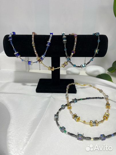 Чокеры из горного хрусталя