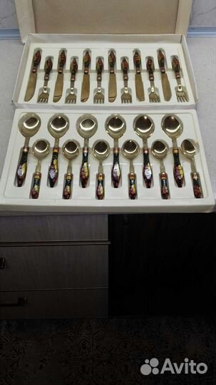 Столовый набор Хохлома. СССР