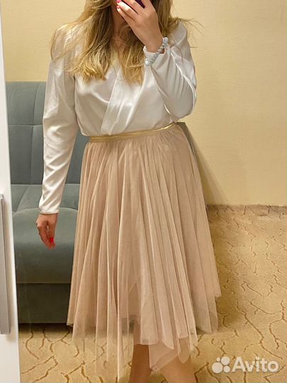 Юбка evona розовая из фатина