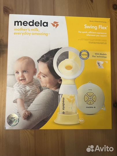 Молокоотсос medela swing flex электрический
