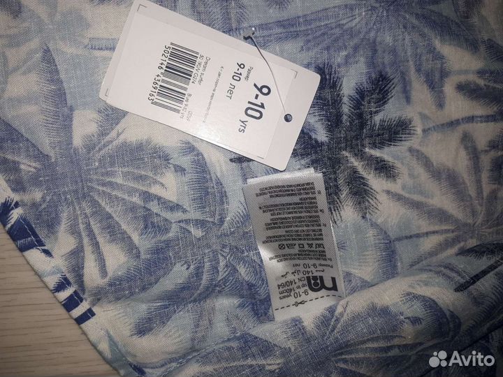 Новая рубашка mathercare на мальчика 9-10 лет