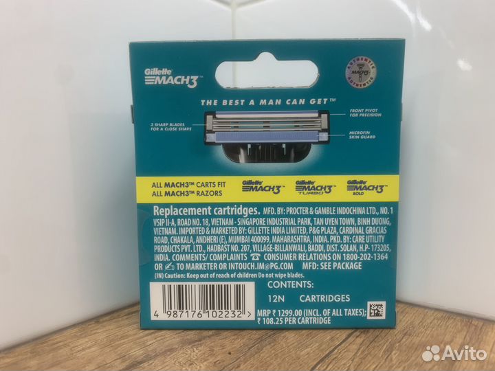 Mach3 12 шт Japan