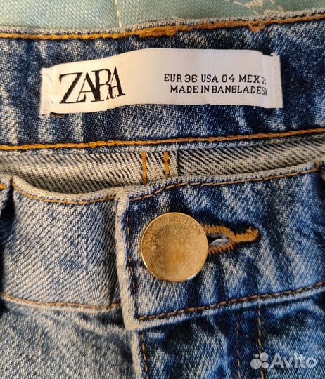 Джинсы zara. premium denim