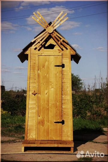 Дачный туалет деревянный PLX