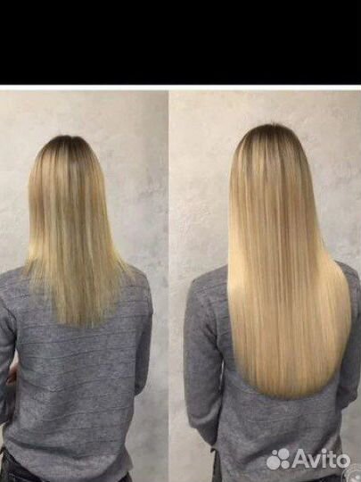 Наращивание волос за 2 часа/ выезд на дом