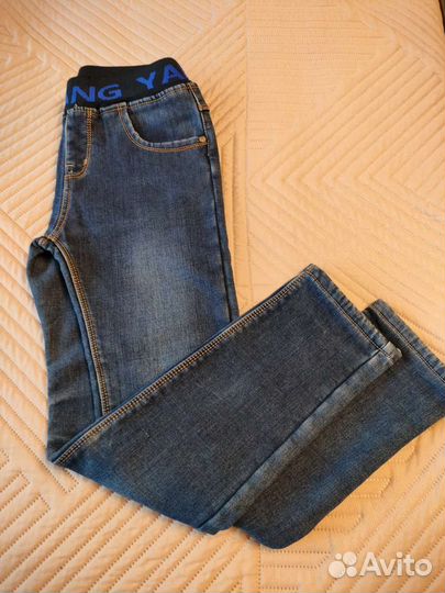 Джинсы утеплённые р. 134