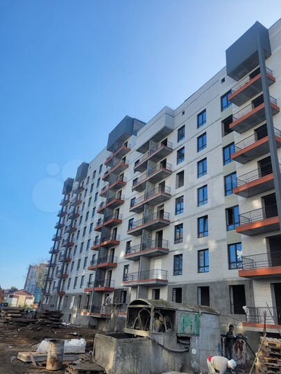 2-к. квартира, 74,4 м², 6/9 эт.