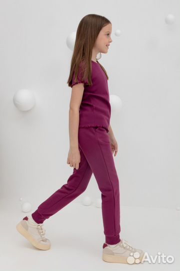 Брюки с начёсом Crockid для девочки