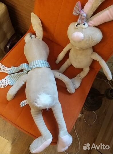 Maxitoys Игрушка мягкая Кролик девочка и мальчик