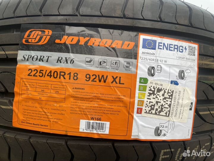 Joyroad Sport RX6 225/40 R18 92