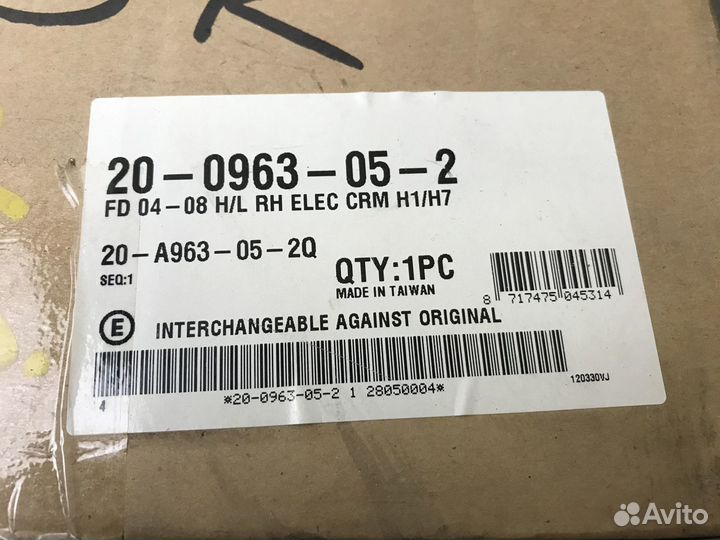 Фара правая Ford Focus 2 05-08