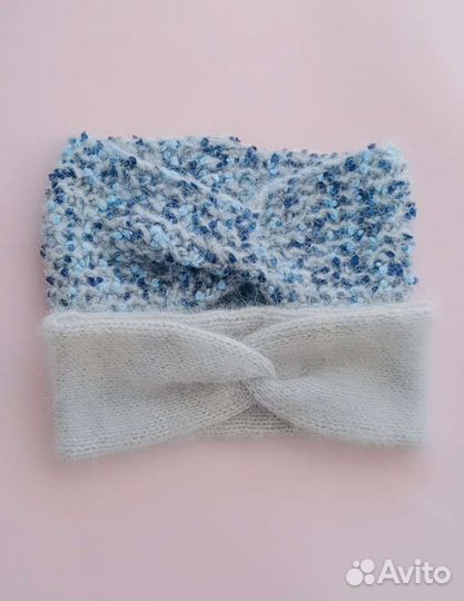Повязка на голову вязаная