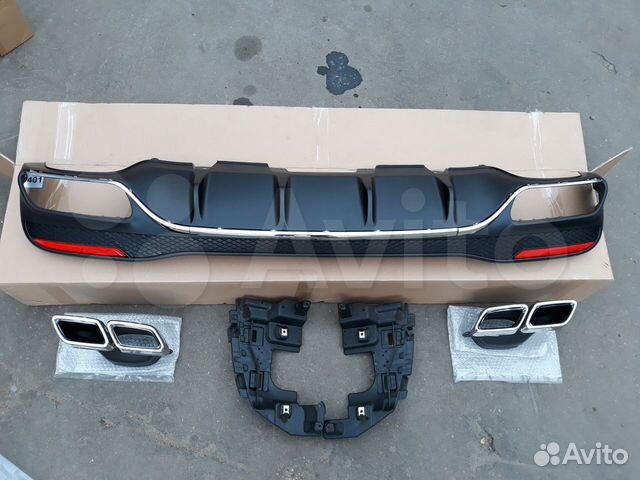 Задний диффузор Mercedes-Benz W166 GLE 6.3 AMG