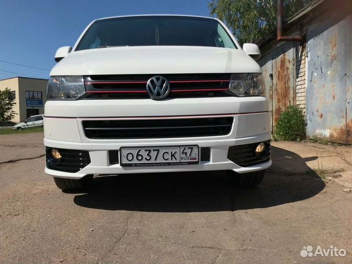 VW T5 GP 2009-2015 Накладка на передний бампер