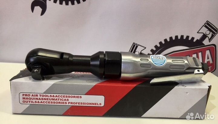 Трещотка пневматическая гайковёрт угловой 68 Нм