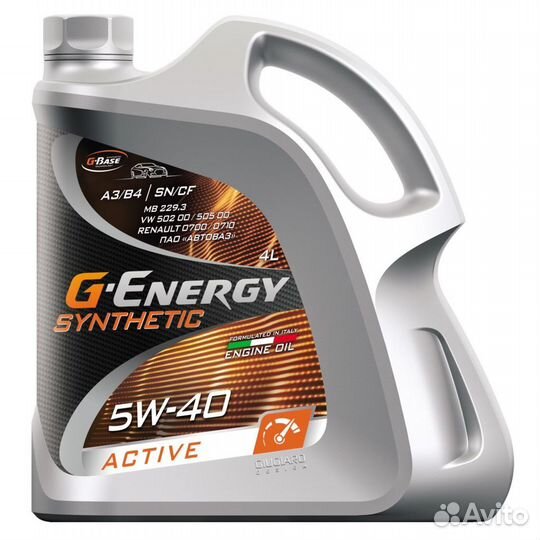 Масло моторное G-Energy Synthetic 5W40