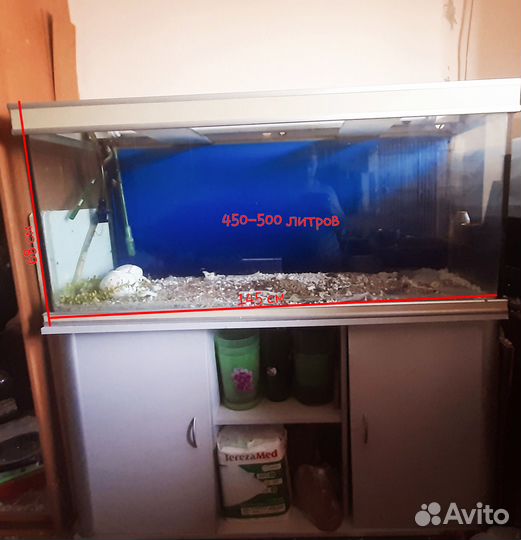Аквариум с тумбой 400-450 литров