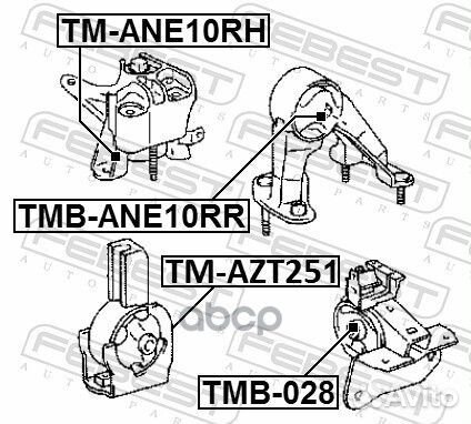 Опора двигат.toyota avensis ADT25/AZT25/CDT250