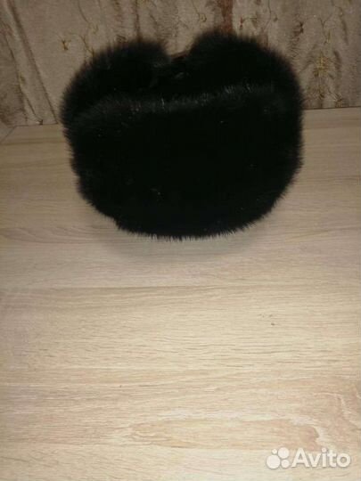 Норковая шапка мужская ушанка