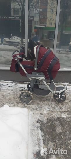 Коляска люлька +прогулочный блок