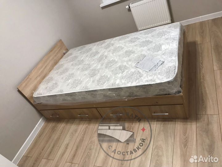 Кровать 120х200 с ящиками