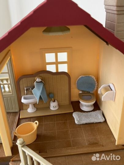 Sylvanian Families большой дом со светом и мебелью
