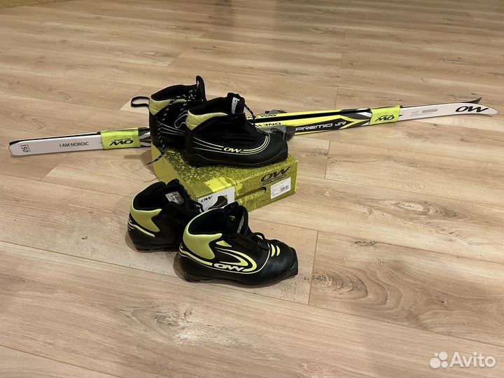 Беговые лыжи и ботинки