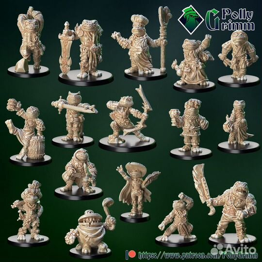 35 мм Миниатюры Фентези Котики и не только DnD
