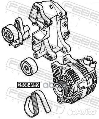 Ролик обводной 2588M59 Febest