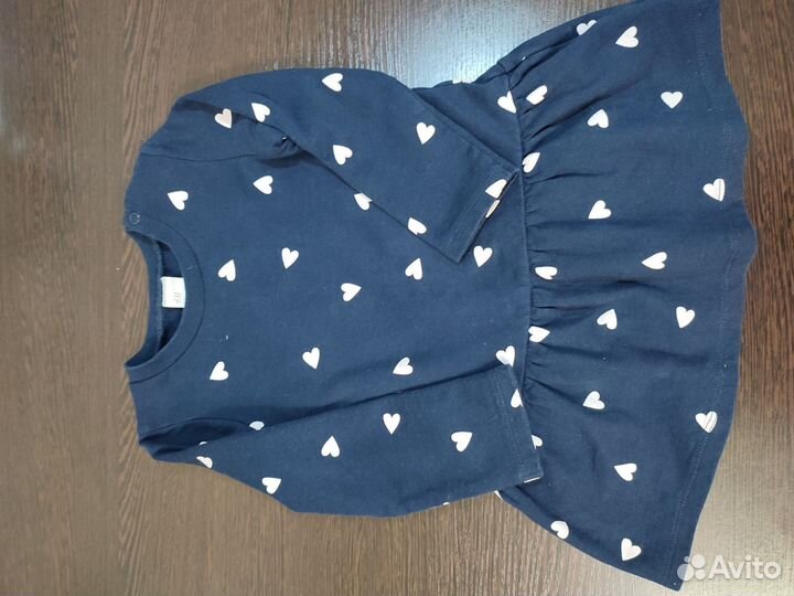 Платье для девочки hm теплое 86