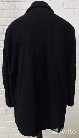 Dockers Mens Top Coat XL Black Wool