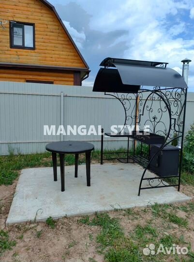 Мангал с крышей