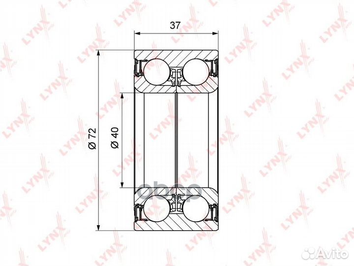 Комплект подшипника ступицы колеса перед WB