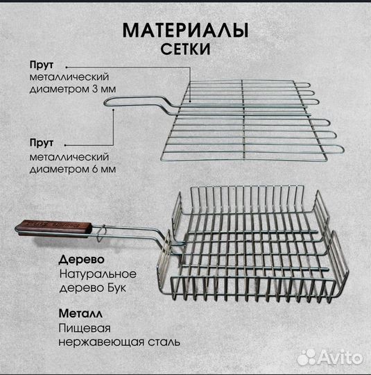 Решетка гриль нержавейка