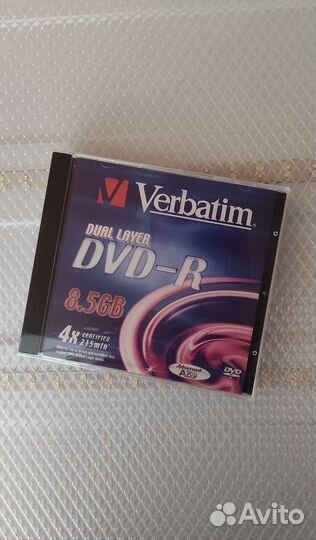 Двухслойный диск Verbatim DVD-R 8,5GB 4x 215 min