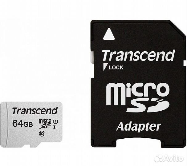 Карта памяти Transcend microsdxc 300S Class 10 UHS