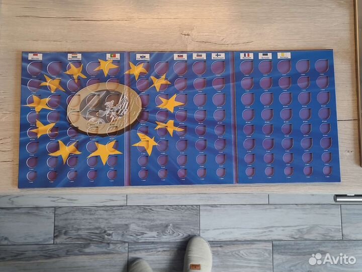 Планшеты для монет Евросоюза, регулярка (2тома)