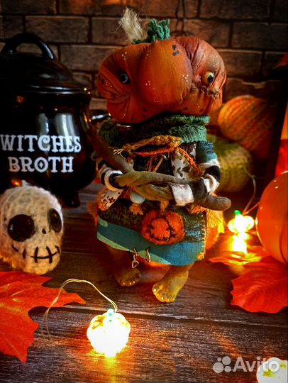 Тыквы-ведьмочки ручной работы