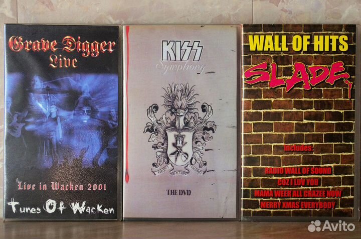 VHS видеокассеты студийные. Музыка