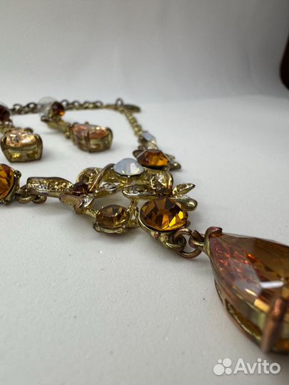 Бижутерия комплект колье серьги