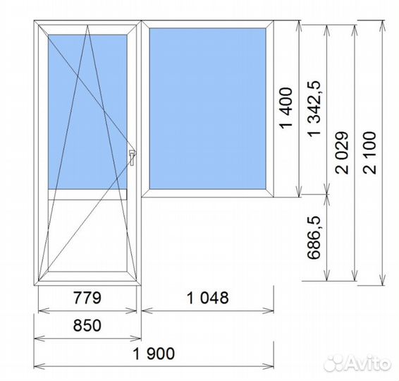 Окна пластиковые лот №5003122