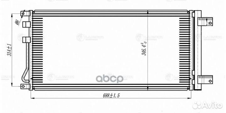 Радиатор кондиционера SsangYong New Actyon/Kora