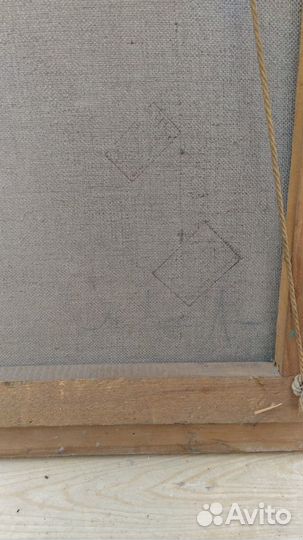 Картина В. И. Ленин портрет масло холст кпсс